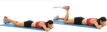 Hamstring curls with resistance band