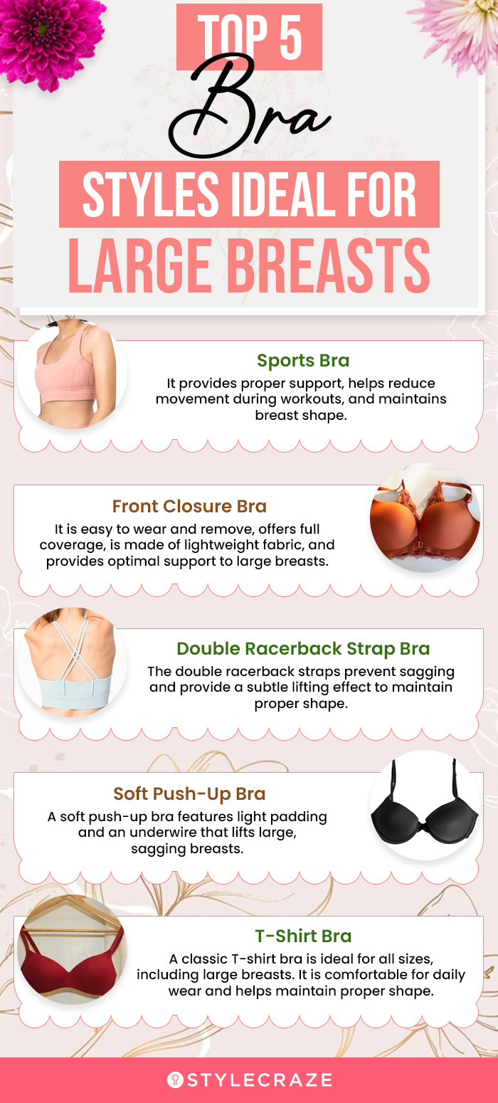 top 5 bra styles ideal for large breasts (infographic)