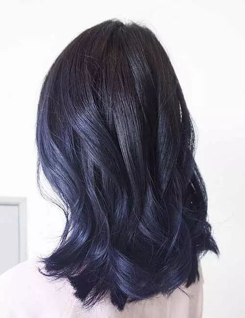 12. Purple Blue Black Hair