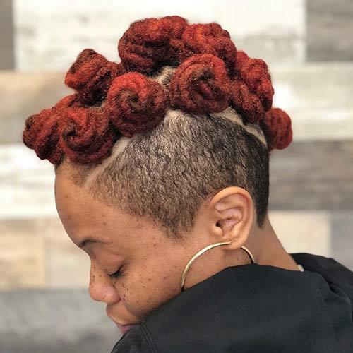 Melhores Penteados Bantu Knots - Faux Tri Bantu Knot Mohawk