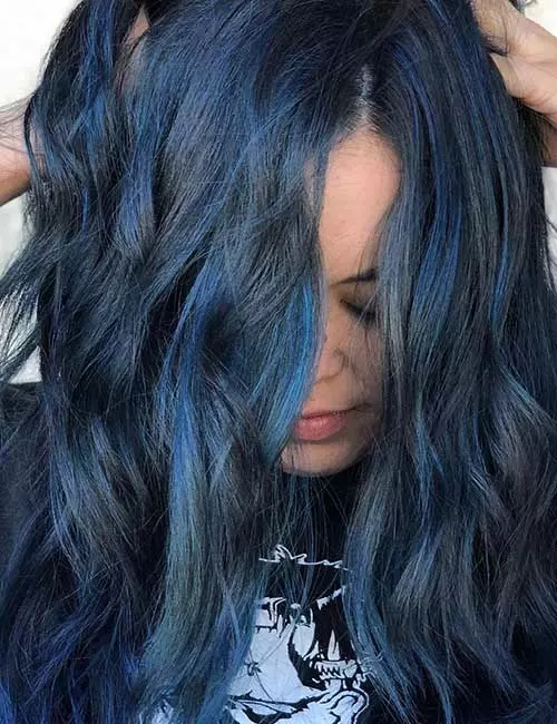 3. Light Blue-Black Hair