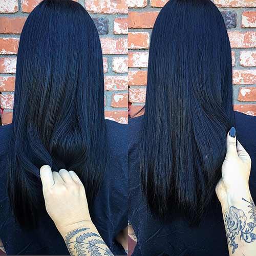 Warna rambut blue black