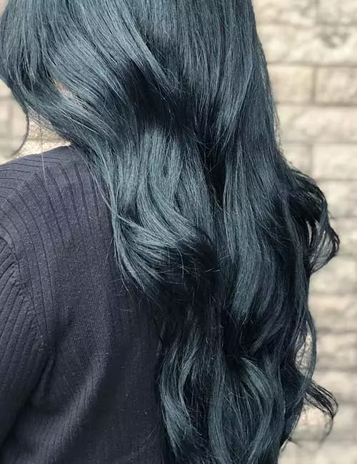 9. Dark Icy Blue Hair