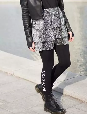 Combat boots with leggings