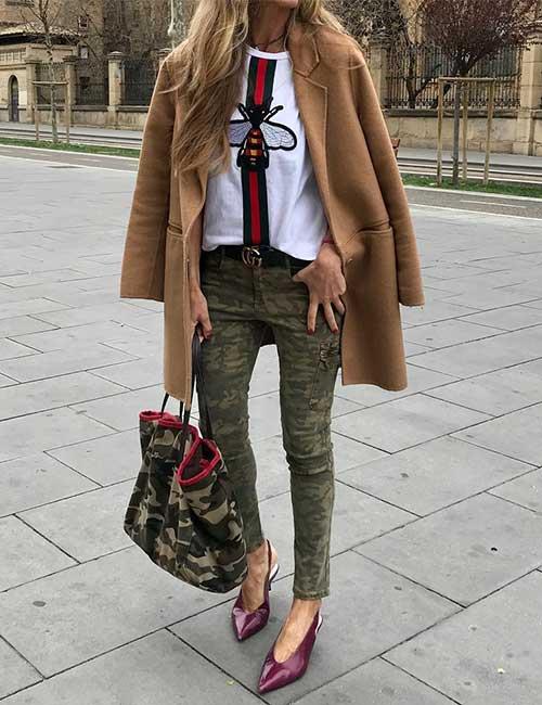 camo pants winter outfit