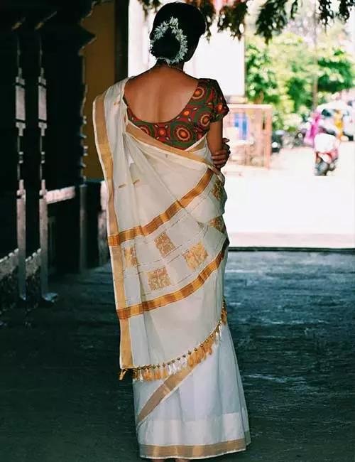 Pair Kerala Kutch cotton embroidery blouse