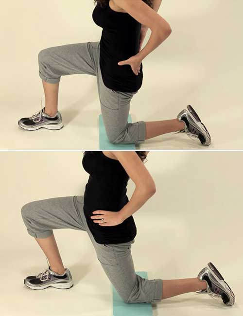 Exercises For Lower Back Pain - Kneeling Hip Flexor Stretch
