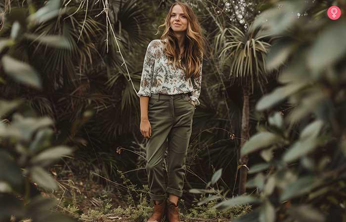 15 Olive Green Pant Outfit Ideas For Women  Comfy   Stylish  - 78