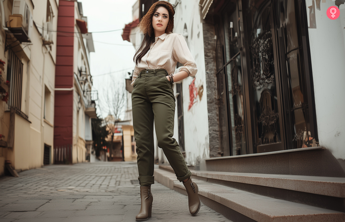 15 Olive Green Pant Outfit Ideas For Women Comfy Stylish