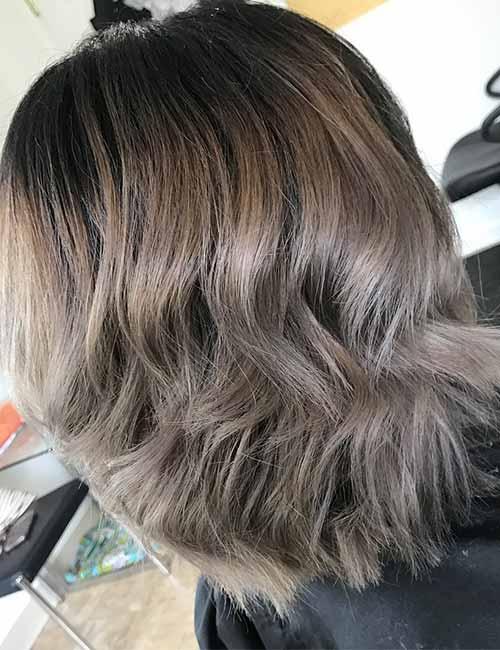 Platinum brown highlights