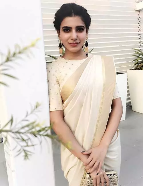 Samantha in a Shilpa Reddy Official saree