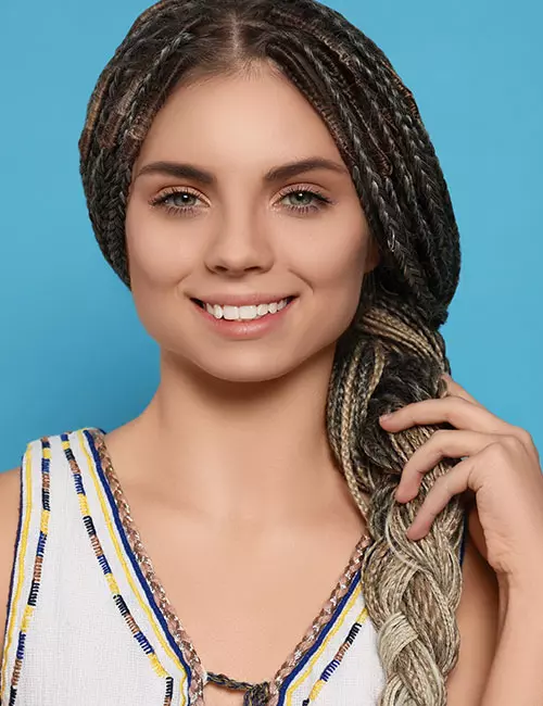Senegalese braid twist hairstyle