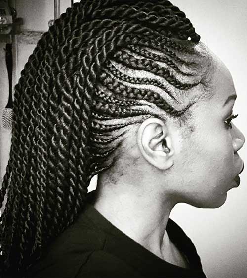 The Mohawk Senegalese twist hairstyle