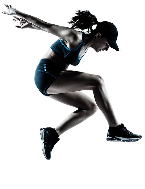 Fitness woman. Fit and sporty woman showing her well trained body.  Transparent PNG Photo of woman's body Stock Photo