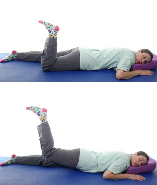 Hip stretch pose for sciatica pain relief
