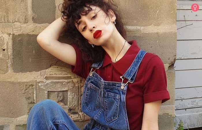 Overalls from the 80s fashion trends