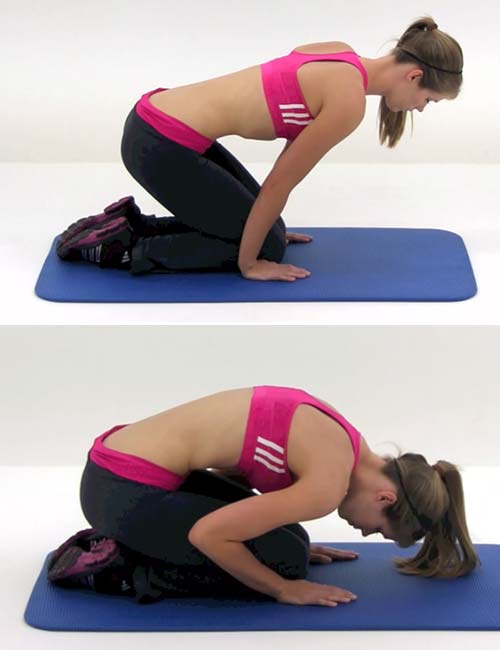 Shell stretch pose for sciatica pain relief