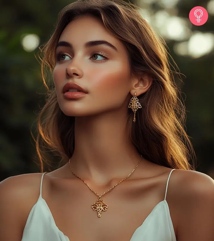 Woman In Designer Jewelry