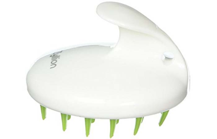 Zyllion ZMA-12-GR Shampoo Scalp Massage Brush