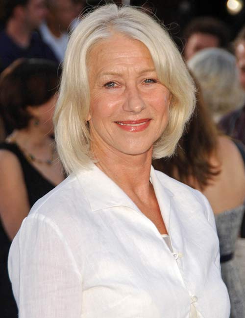 The silver fox bob hairstyle for women over 60
