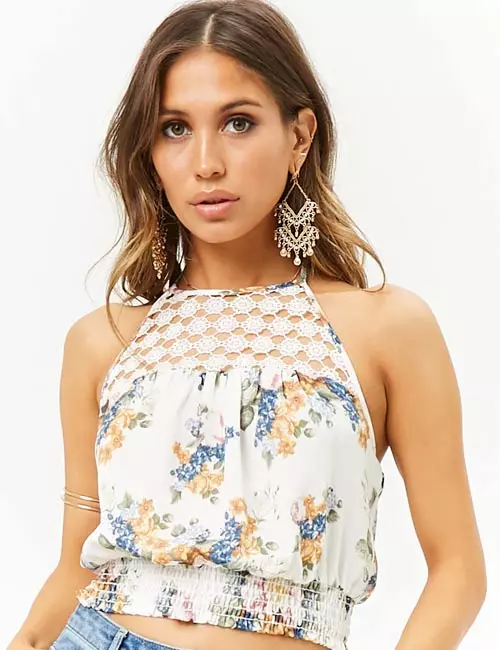 Halter neck crop top