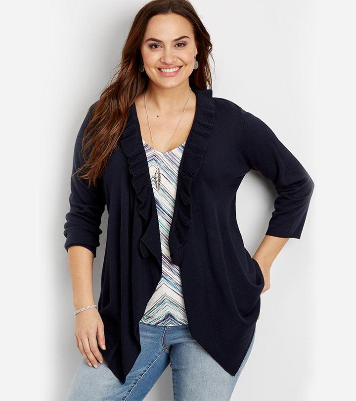 lightweight white cardigan plus size