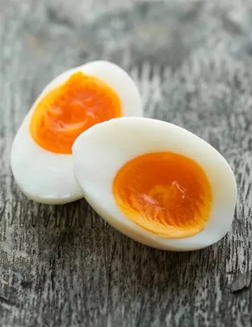 A whole hard boiled egg is a healthy snack for weight loss at night