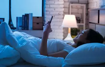 5. Staying Hooked To Your Gadgets At Night