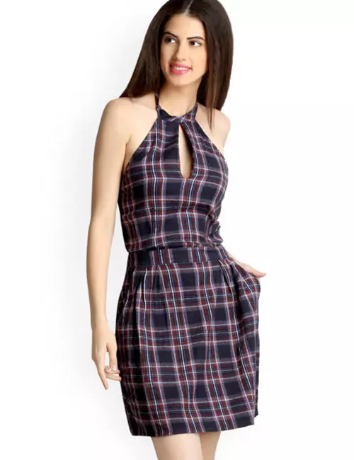 Short halter neck dress