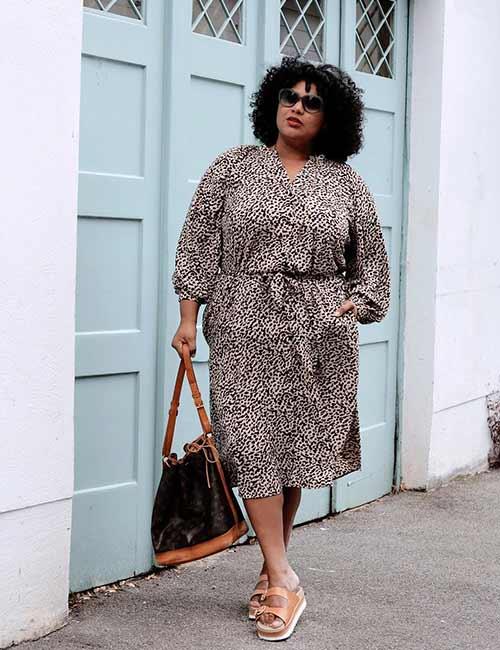 Animal Print Short Dress