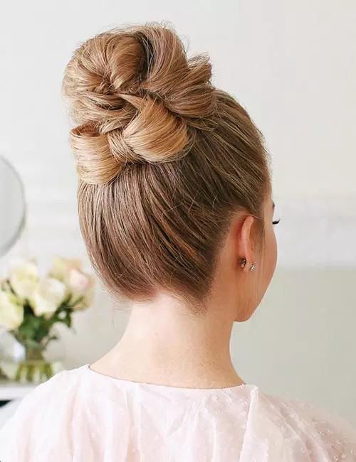 Bow On A High Bun 