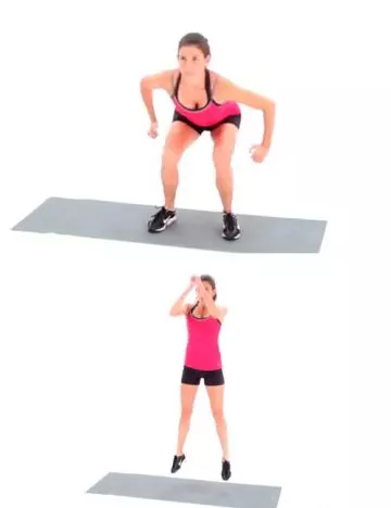 Jump squats to reduce calf fat