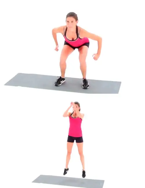 Jump squats to reduce calf fat