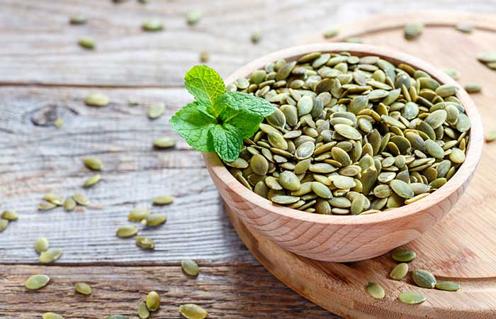 Pumpkin seeds as a remedy for blood clots during period