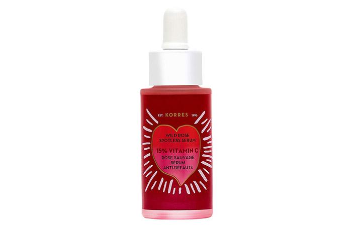 14. Korres Wild Rose 15% Vitamin C Spotless Serum