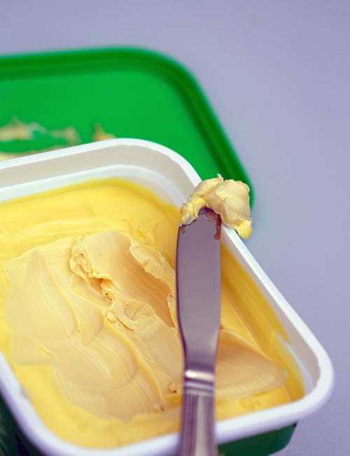 Margarine butter tallow and lard are trans fats foods to avoid