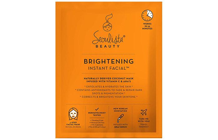 7. Seoulista Beauty Brightening Instant Facial Mask