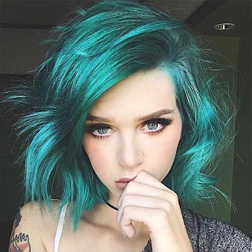 Aquamarine hair color