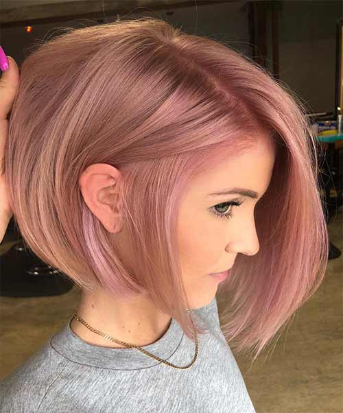 Couleur de cheveux rose blush