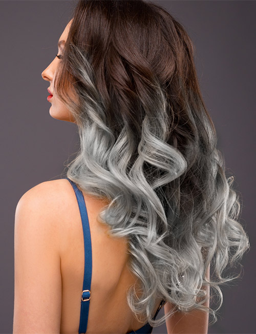 Brown-To-Gray Ombre