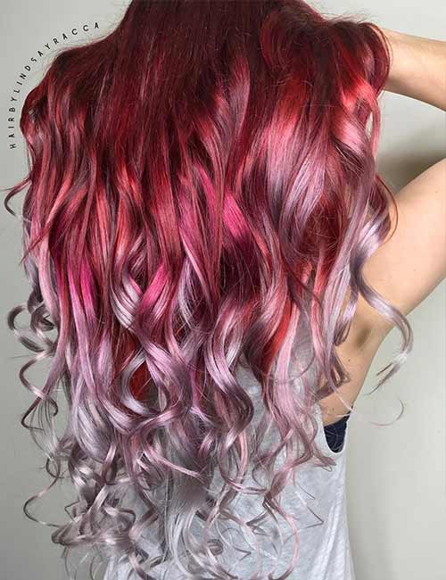 Candy cane hair color