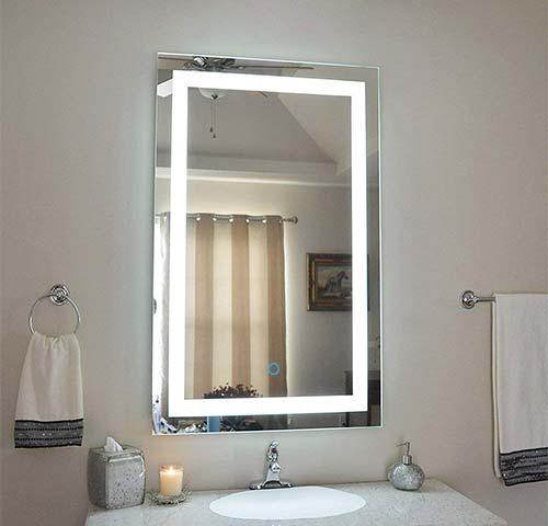 Illuminated LED Bathroom Makeup Mirror