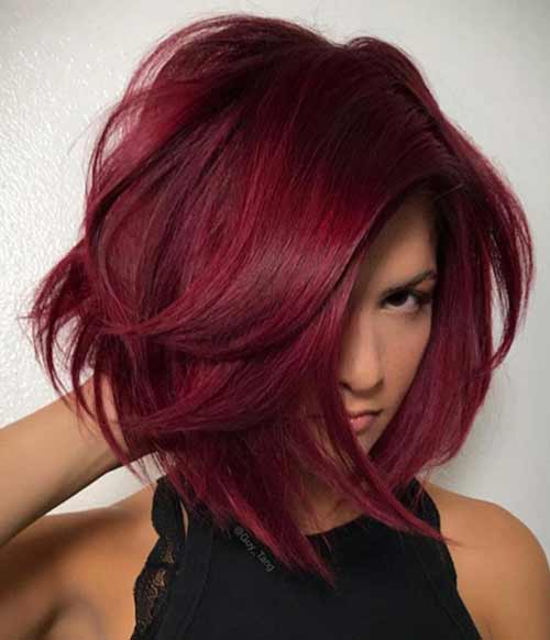 Plum cherry hair color