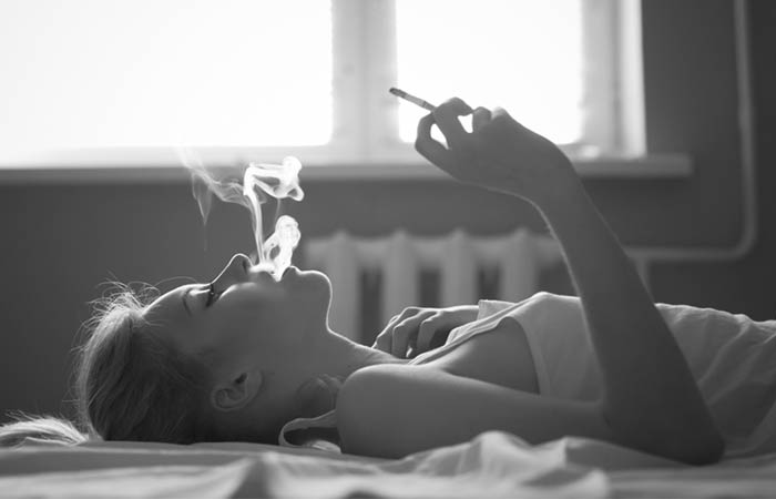 Smoking Before Sleeping 