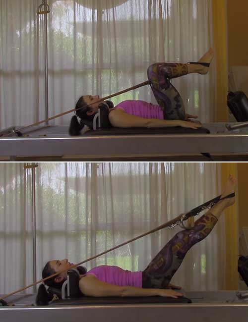 The pilates frog exercise