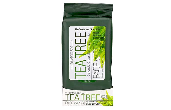 Bamboo Spa Tea Tree Face Wipes