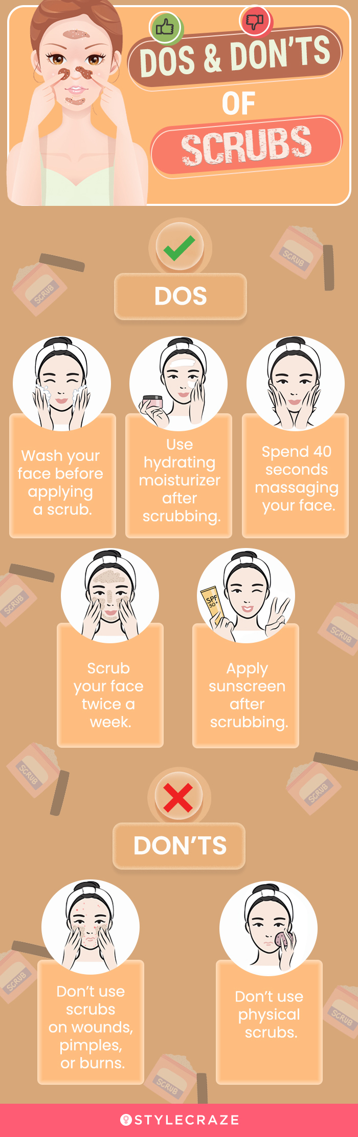 dos & don'ts of scrubs (infographic)