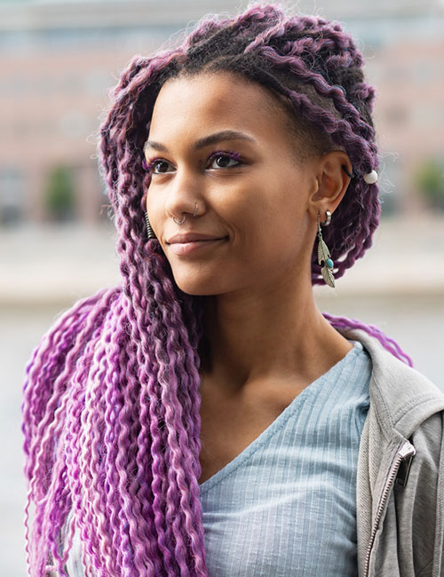 Jewel tone hair color for black women