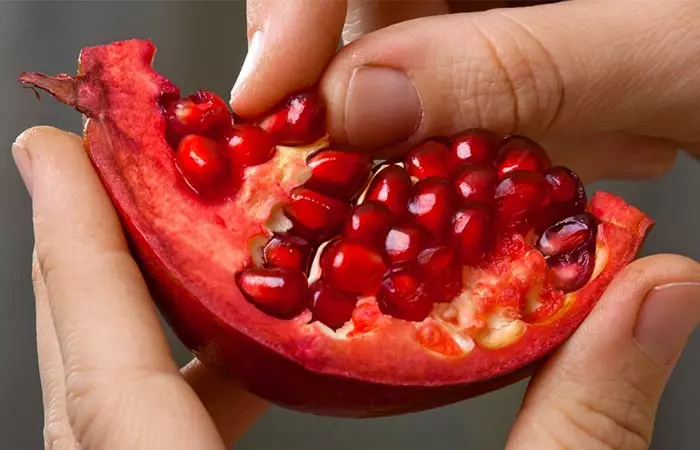 Now, the pomegranate peel helps to improve not just our health