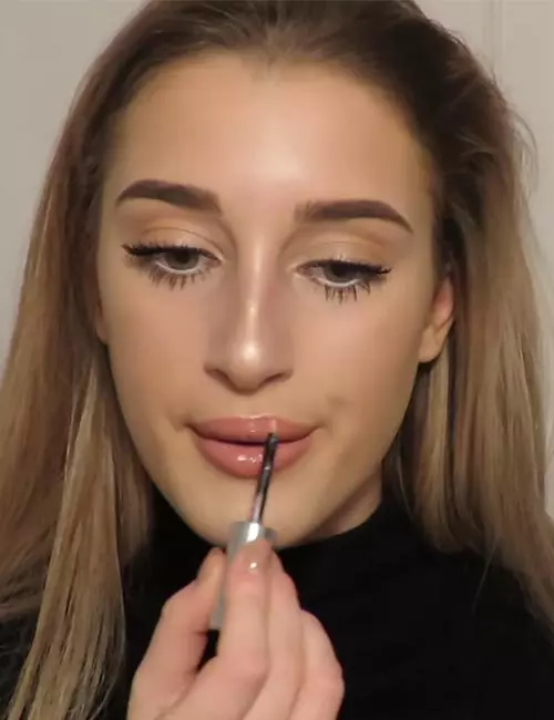 Step 5 of strobing makeup